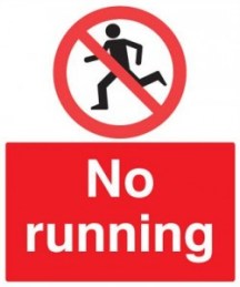no running