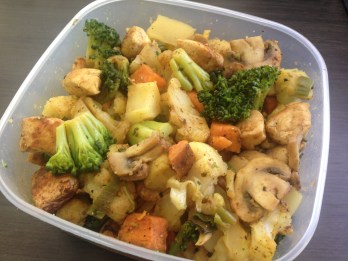 Arbeit_Hähnchen-Gemüsepfanne