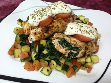 Dinner_Gefüllte Hähnchenbrust