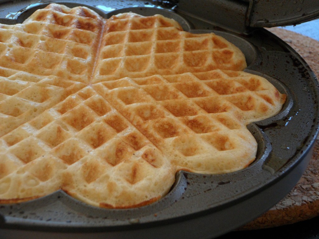 Wir hatten mal wieder Lust auf (vegane)&nbsp;Waffeln