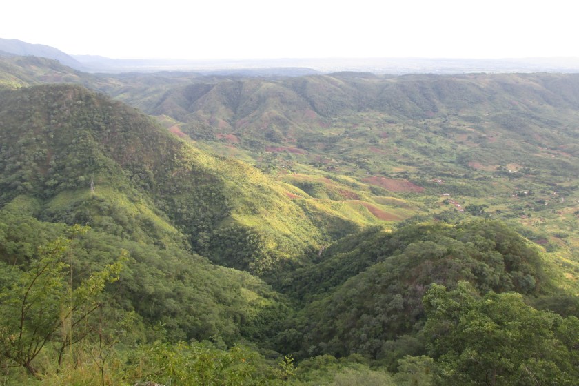 Blick auf Felder von Livingstonia