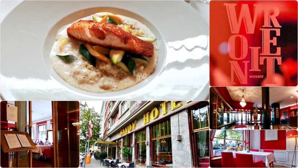 Wo gibt es in Berlin ein gutes Mittagsmenü ? – Heute das Restaurant “Weinrot“ im Hotel Savoy in&nbsp;Berlin